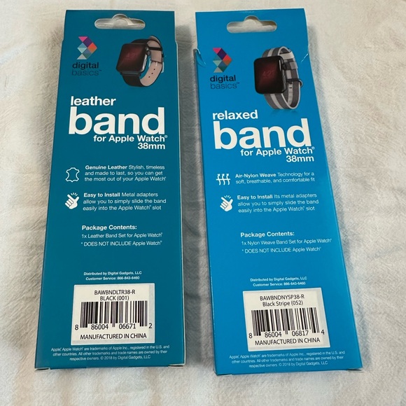 2 bands for Apple Watch 38mm - Picture 2 of 2